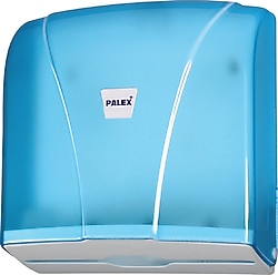 Palex 3464-1 Z Katlı Şeffaf Mavi Havlu Dispenseri