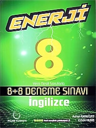 Palme Yayınevi 8. Sınıf Enerji İngilizce 8+8 Deneme Sınavı