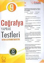 Palme Yayınevi 9. Sınıf Coğrafya Yaprak Test