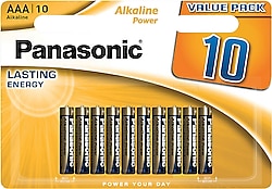 Panasonic Alkalin Power 10'lu AAA İnce Kalem Pil