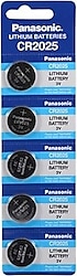 Panasonic CR2025 3V 5'li Lityum Düğme Pil