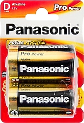 Panasonic Pro Power 2'li Alkalin D Büyük Boy Pil