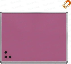 Panda PAN550P 45x60 cm Duvara Monte Manyetik Pembe Yazı Tahtası