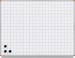 Panda PAN592B Beyaz 120x140 cm Kareli Duvara Monte Yazı Tahtası