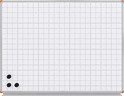Panda PAN594B Beyaz 120x200 cm Kareli Duvara Monte Yazı Tahtası