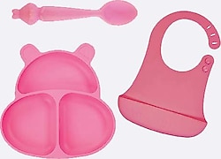 Pandish Huppo 3'lü Pembe Beslenme Seti