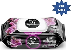 Papilion Aroma Terapi Orkide Kokulu 100 Yaprak 18'li Paket Islak Mendil