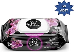 Papilion Aroma Terapi Orkide Kokulu 100 Yaprak 3'lü Paket Islak Mendil