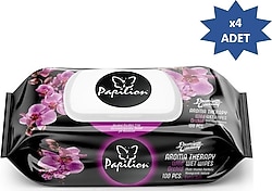 Papilion Aroma Terapi Orkide Kokulu 100 Yaprak 4'lü Paket Islak Mendil