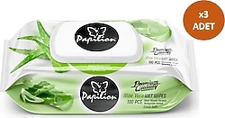 Papilion Aloe Vera 100 Yaprak 3'lü Paket Islak Mendil