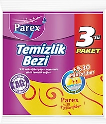 Parex %30 Mikrofiber Temizlik Bezi 3'lü
