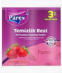 Parex Çilek Kokulu Temizlik Bezi 3'lü