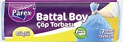 Parex Güçlü Battal Boy Çöp Poşeti 7'li