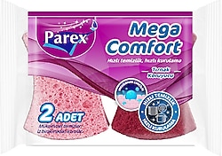 Parex Mega Comfort Oluklu 2'li Bulaşık Süngeri