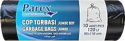 Parex Profesyonel Jumbo Boy Çöp Poşeti 10'lu