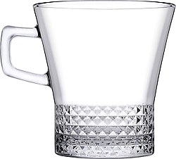 Paşabahçe Kuvars 55703 250 cc 6'lı Kulplu Çay Bardağı