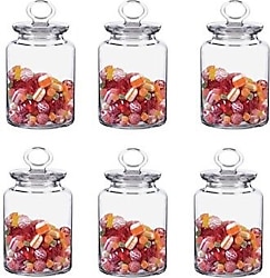 Paşabahçe Kitchen 98671 1085 cc 6'lı Cam Kavanoz