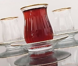 Paşabahçe Linka Gold 12 Parça 6 Kişilik Çay Seti