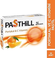 Pasthill Portakallı ve C Vitaminli 24'lü Pastil