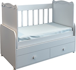 Patiko Sahra 850 Beyaz 2 Çekmeceli Beşik