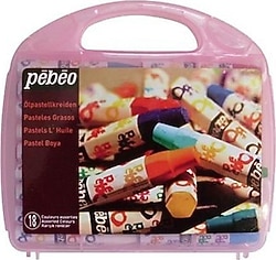 Pebeo 18 Renk Plastik Çantalı Pastel Boya