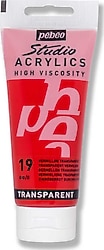 Pebeo Studio 100 ml 19 Transparent Vermilion Akrilik Boya