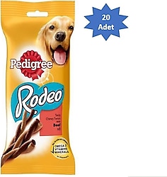 Pedigree Rodeo Biftekli 70 gr 20'li Köpek Ödül Maması