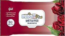Pedo Gül Kokulu 90 Yaprak Islak Mendil