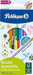 Pelikan 12'li Çift Taraflı Kuru Boya Seti