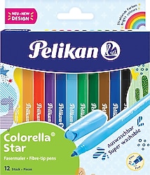 Pelikan Colorella Star 12'li Keçeli Kalem Seti