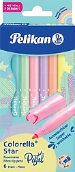 Pelikan Colorella Star Pastel 6'lı Keçeli Kalem Seti