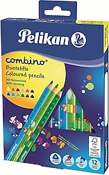 Pelikan Combino Jumbo Üçgen 12'li Kuru Boya Seti