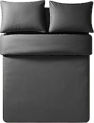Penelope Pure Antrasit 200x220 cm Nevresim Seti