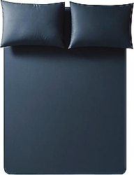 Penelope Pure Lacivert 180x200 cm Lastikli Çarşaf