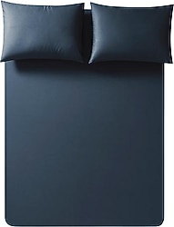 Penelope Pure Lacivert 200x200 cm Lastikli Çarşaf