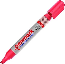 Penmark HS-406 Kesik Uç Kırmızı Permanent Markör