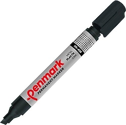Penmark HS-406 Kesik Uç Siyah Permanent Markör