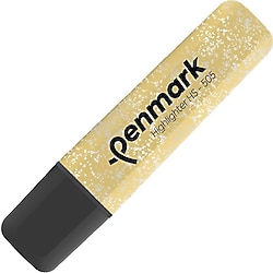 Penmark Metalik Simli Altın Fosforlu Kalem