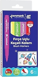 Penmark Süper Yıkanabilir 6'lı Fırça Uçlu Keçeli Kalem Seti