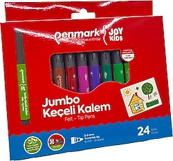 Penmark Süper Yıkanabilir 24'lü Jumbo Keçeli Kalem Seti