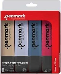 Penmark Tropik 4'lü Fosforlu Kalem Seti
