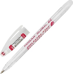 Pensan 2221 Global 0.5 mm Kırmızı Tükenmez Kalem