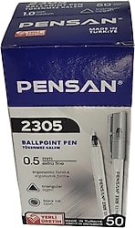 Pensan 2305 Üçgen 0.5 mm 50'li Tükenmez Kalem