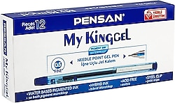 Pensan 6405 My King 0.5 mm 12'li Jel Kalem Mavi