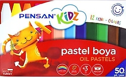 Pensan Kidz 12'li Yağlı Pastel Boya
