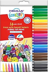Pensan Kidz 24'lü İnce Uçlu KeÇeli Kalem Seti