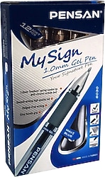 Pensan My Sign 1.0 mm 12'li Mavi Jel Roller Kalem