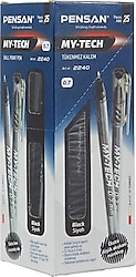 Pensan My-Tech 0.7 mm 25'li Siyah Tükenmez Kalem