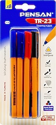 Pensan TR-23 Üçgen 1.0 mm 8'li Tükenmez Kalem