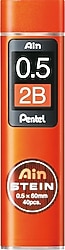 Pentel Ain Stein 0.5 mm 2B 40'lı Tüp Kalem Ucu